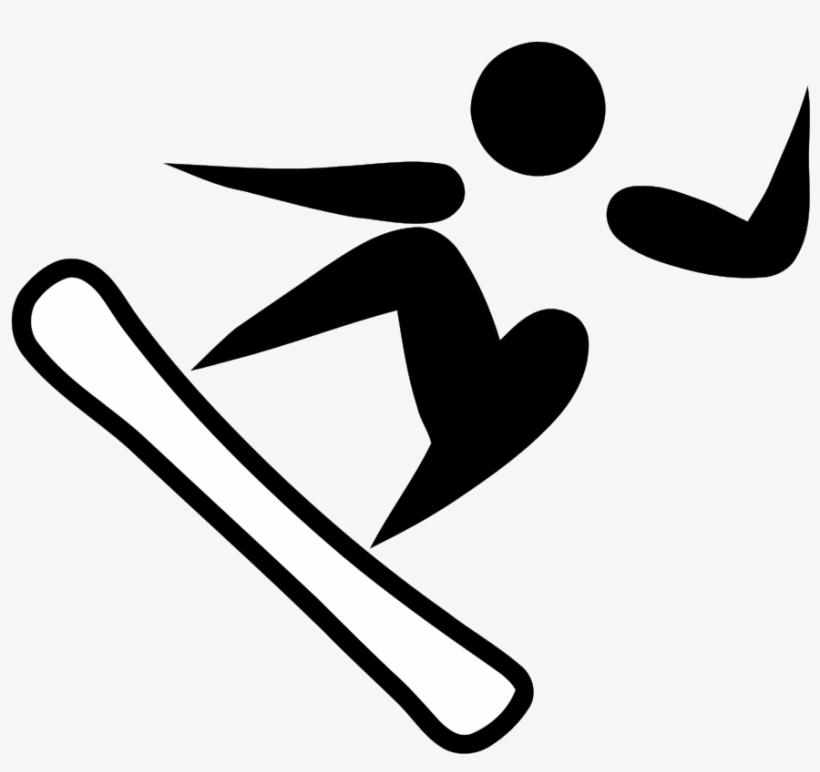 Clipart Black And White Download File Pictogram Svg - Winter Olympic Clip Art, transparent png download