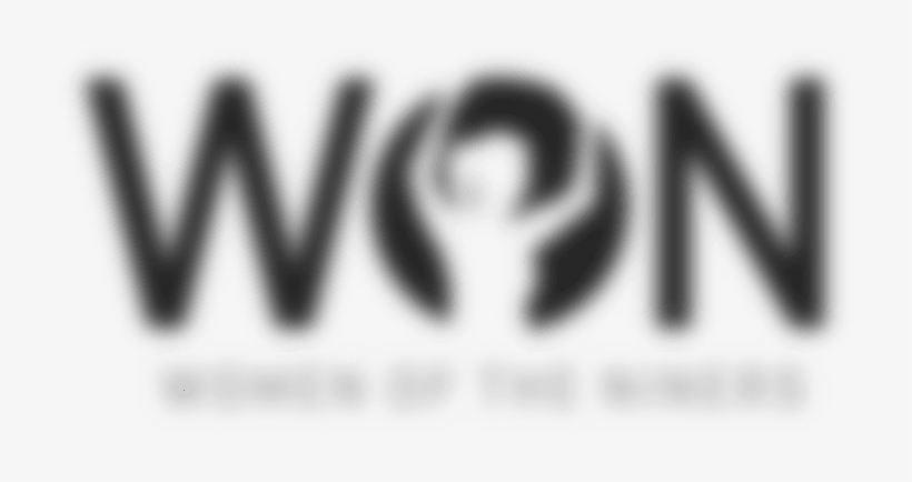 49ers Introduce Won, Women Of The Niners - Black-and-white, transparent png download