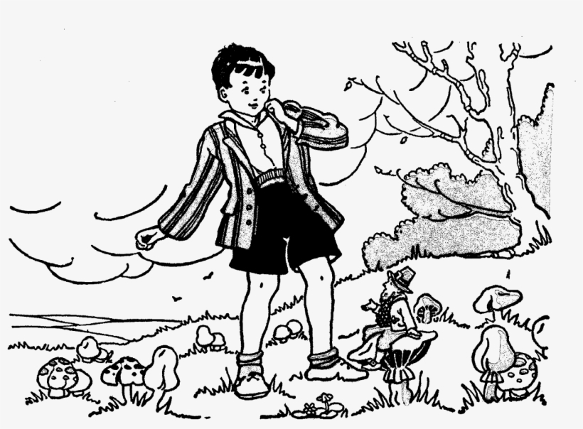 This Is A Sweet Child Digital Stamp Of A Young Boy - Illustration, transparent png download