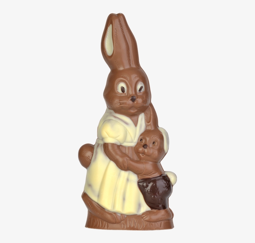 Rabbit Mother With Child - Figurine, transparent png download