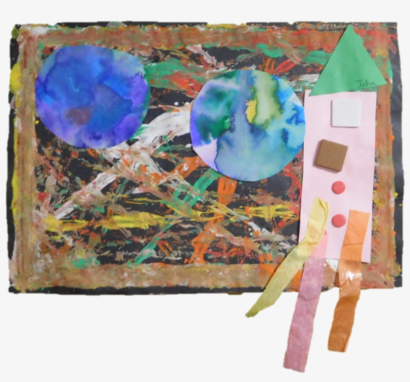 Were Inspired By Jackson Pollock's Work And Were Created - Child Art, transparent png download