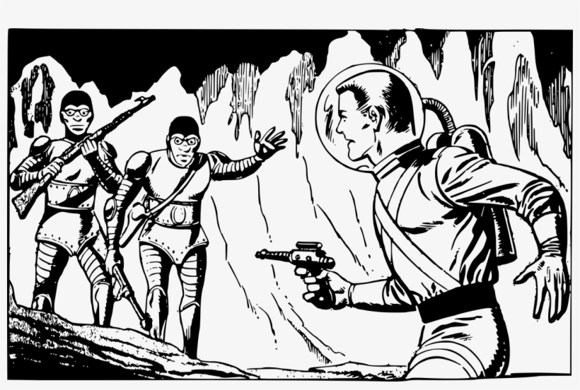 Stream Drawing Rocky - Black And White Comic Scene, transparent png download