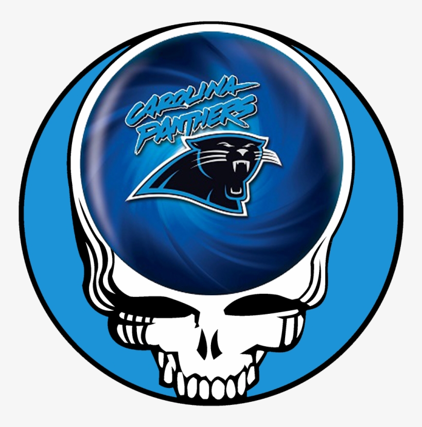 Carolina Panthers Skull Logo Iron On Transfers - Grateful Dead Logo, transparent png download