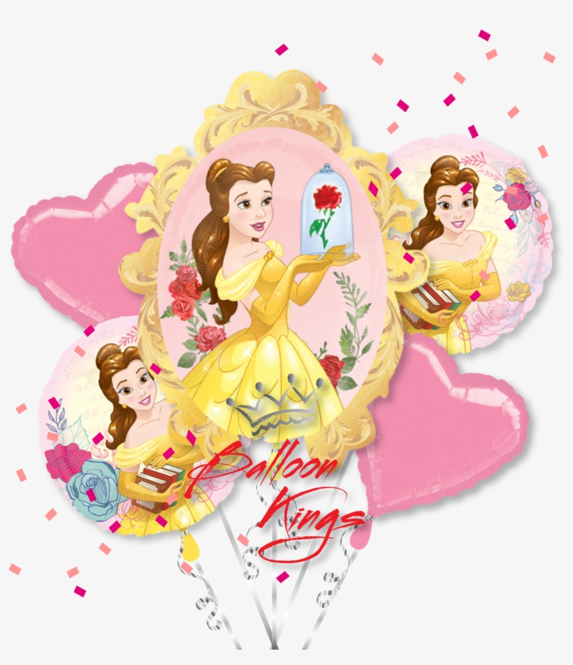 Beauty And The Beast Belle Bouquet - Beauty And The Beast Balloons, transparent png download