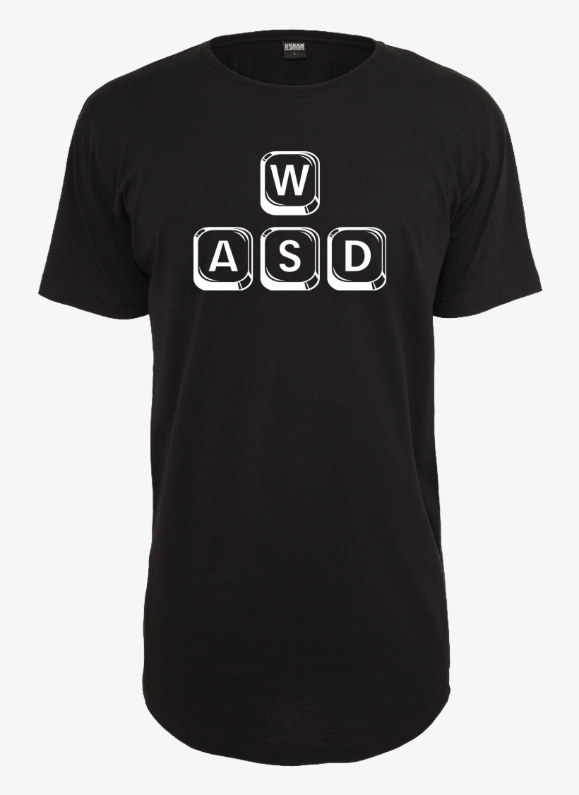 Wasd T-shirt Urban Classics Long Tee Black - Dirt Bike Problem Solved, transparent png download