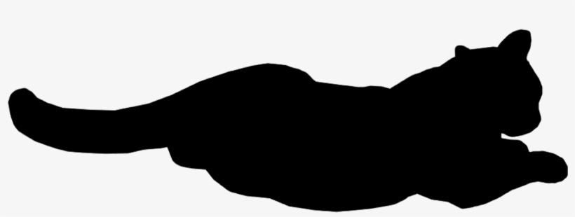 Cat Relaxed - Black Cat Gif Png, transparent png download