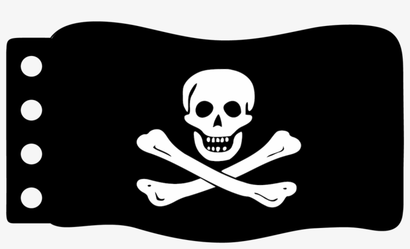 Flag - Jolly Roger - Pirate Flag, transparent png download