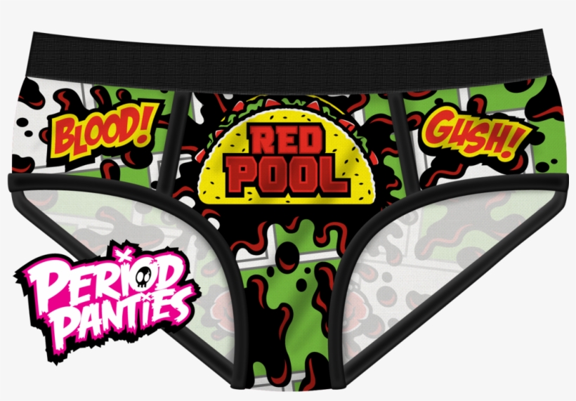Redpool Briefs - Deadpool Period Panties, transparent png download