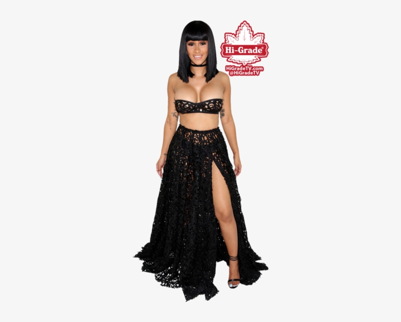 Share This Image - Cardi B Black Outfit, transparent png download