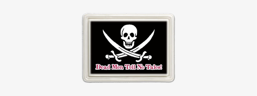Jolly Roger Porcelain Magnet - Pirates Flag, transparent png download