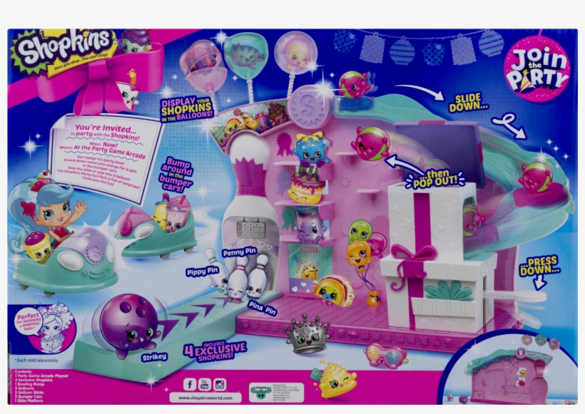 Shopkins Join The Party Large Playset - Party Game, transparent png download