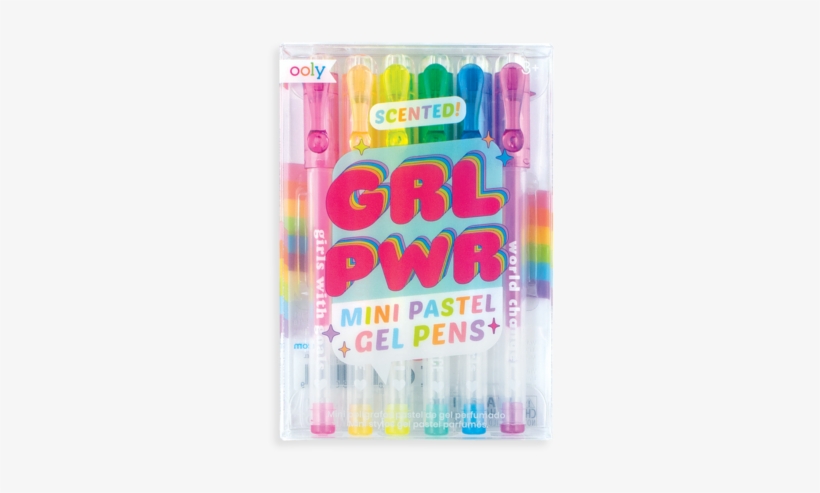 Grl Pwr Scented Mini Pastel Gel Pens - Gel Pen, transparent png download