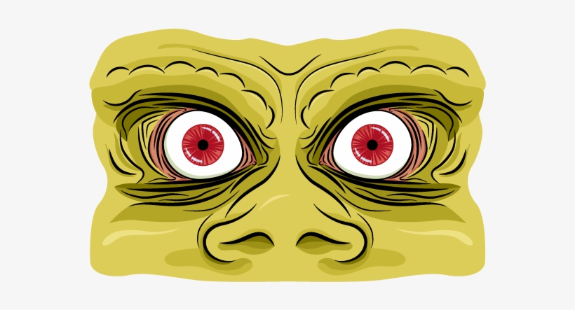 Orc Eyes Looking Very Cross Indeed - Illustration, transparent png download