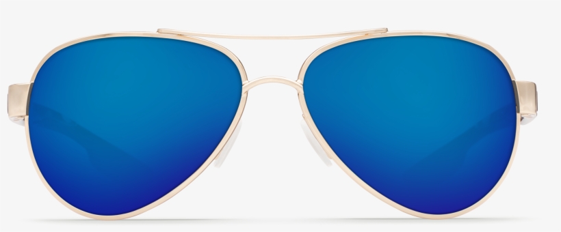 Costa Del Mar Loreto Sunglasses In Rose Gold, Metal - Sunglasses Blue Lens Png, transparent png download