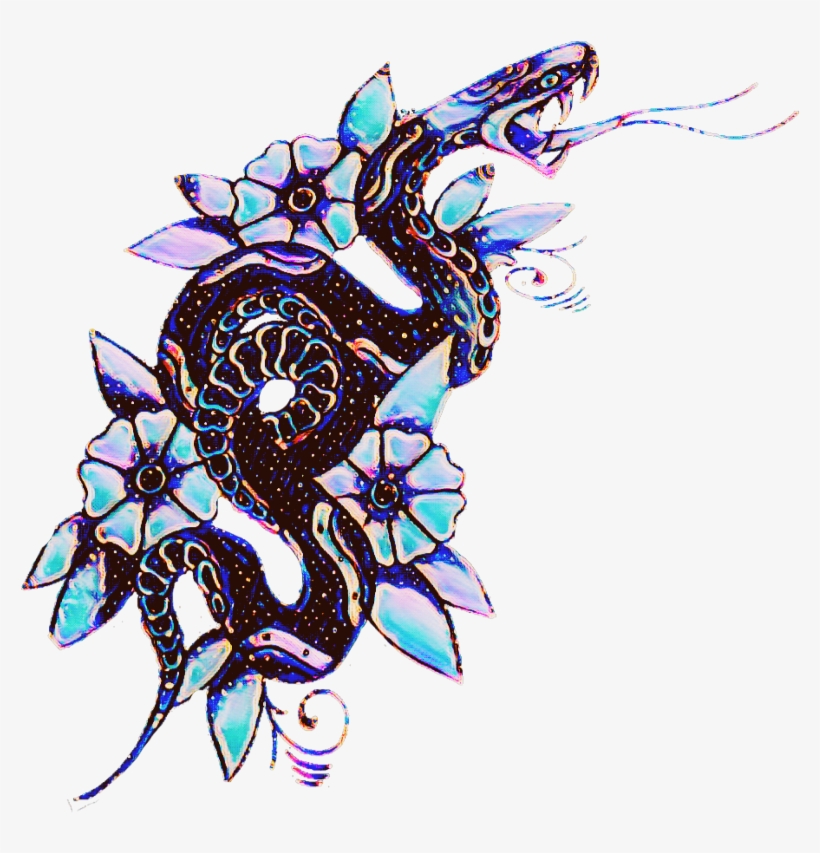 Tattoo Glow Glitch Dragon Flower  Tattoo PNG Image  Transparent PNG Free  Download on SeekPNG