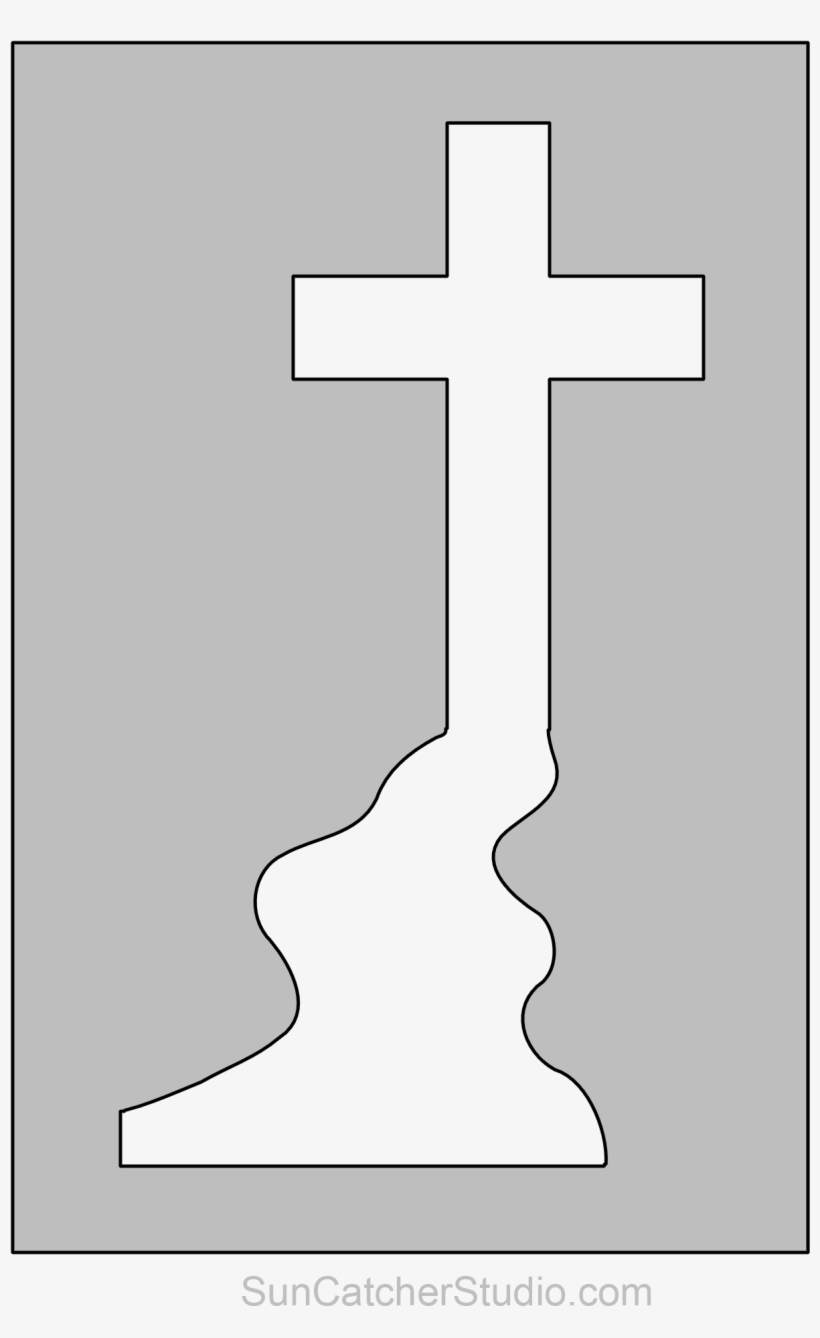 Calvary Cross - Scroll Saw Cross Patterns, transparent png download