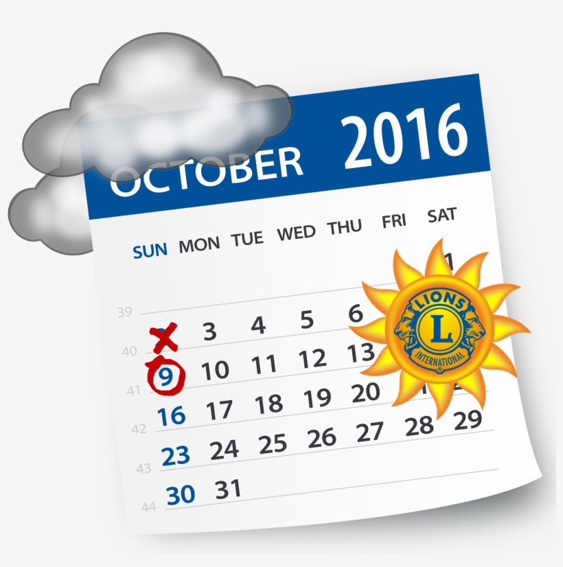 Car Show Postponed 1 Week - August 2017 Calendar Vector, transparent png download