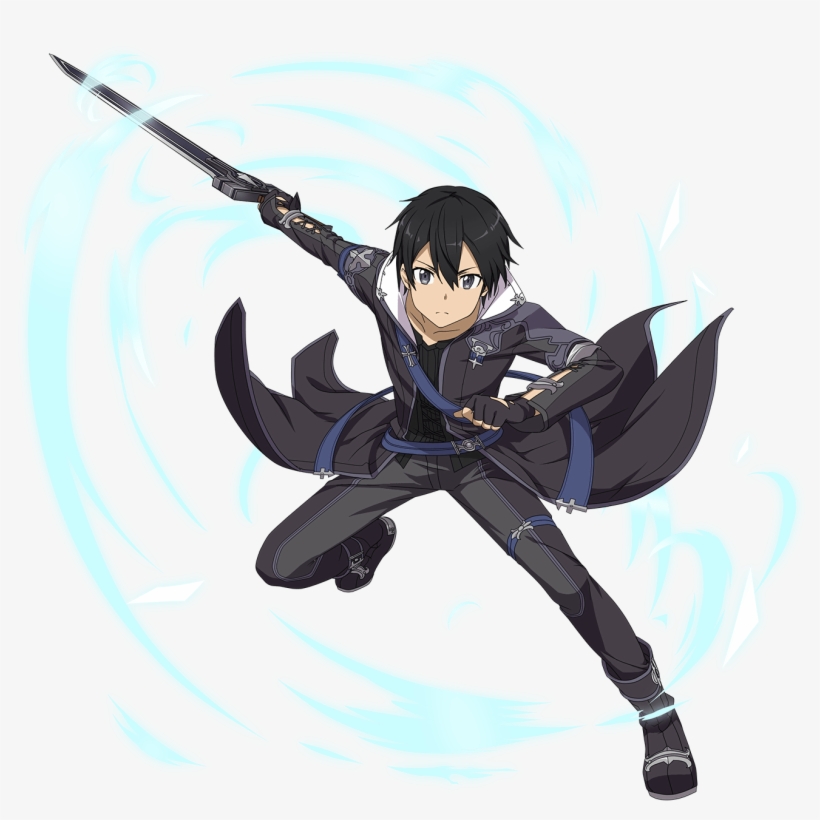 Md The Real Black Swordman - Sword Art Online Hollow Realization Kirito, transparent png download