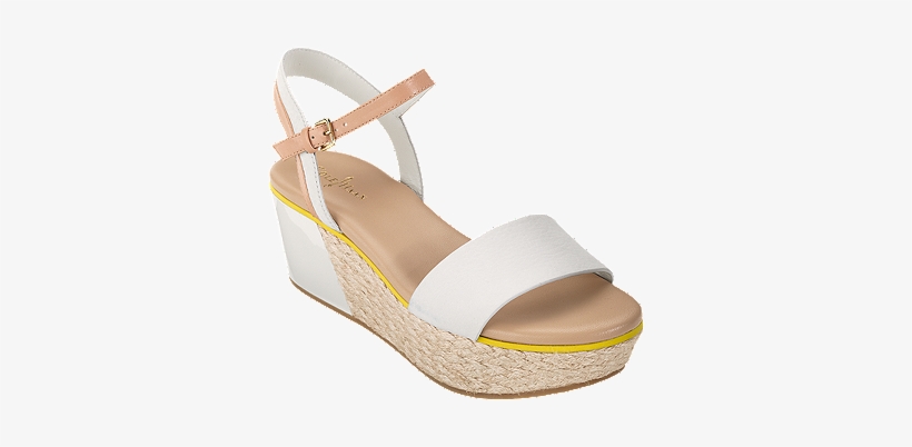 This One's Fun Because Of The Color Block Detail, The - Cole Haan Arden Wedge Sandals, transparent png download