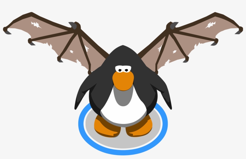 Brown Bat Wings In-game - Club Penguin Graduation Cap, transparent png download