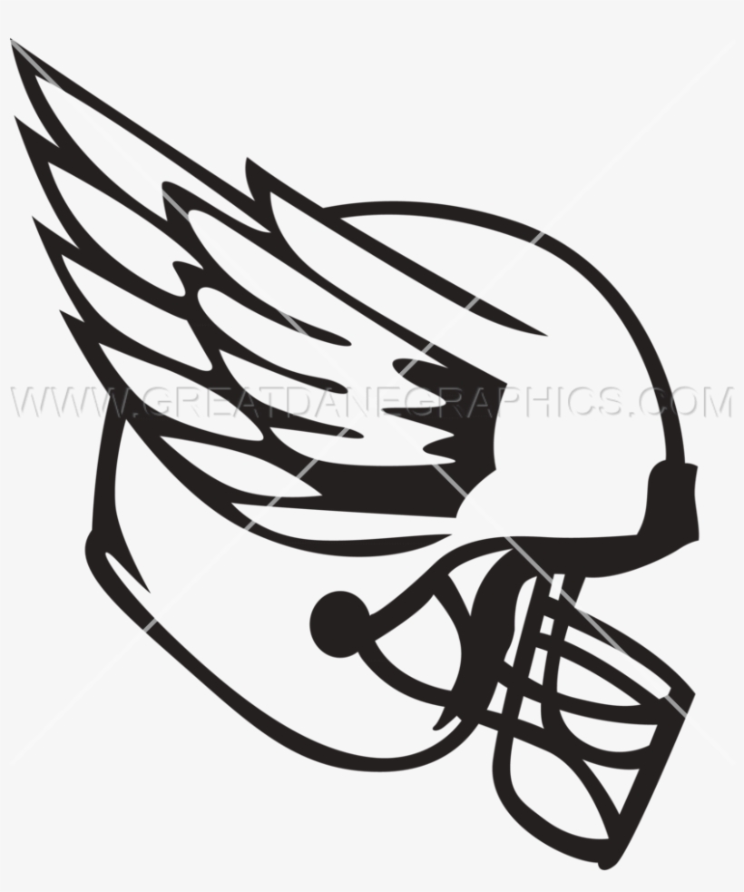 Helmet With Bird Wings - Printed T-shirt, transparent png download