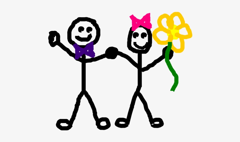 How To Set Use Stick Figure Kids/friends Clipart, transparent png download