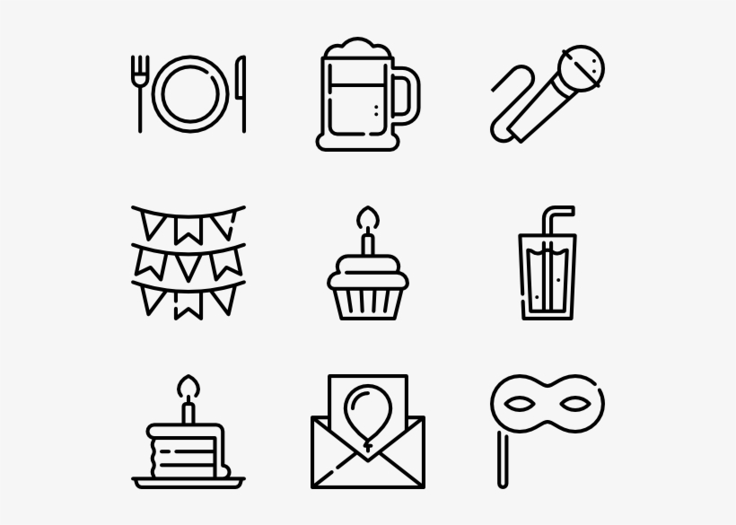 Birthday Party - Museum Icons, transparent png download