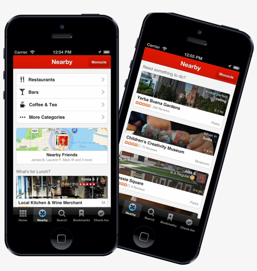 Yelp Ios App Update - Mobile App Nearby, transparent png download