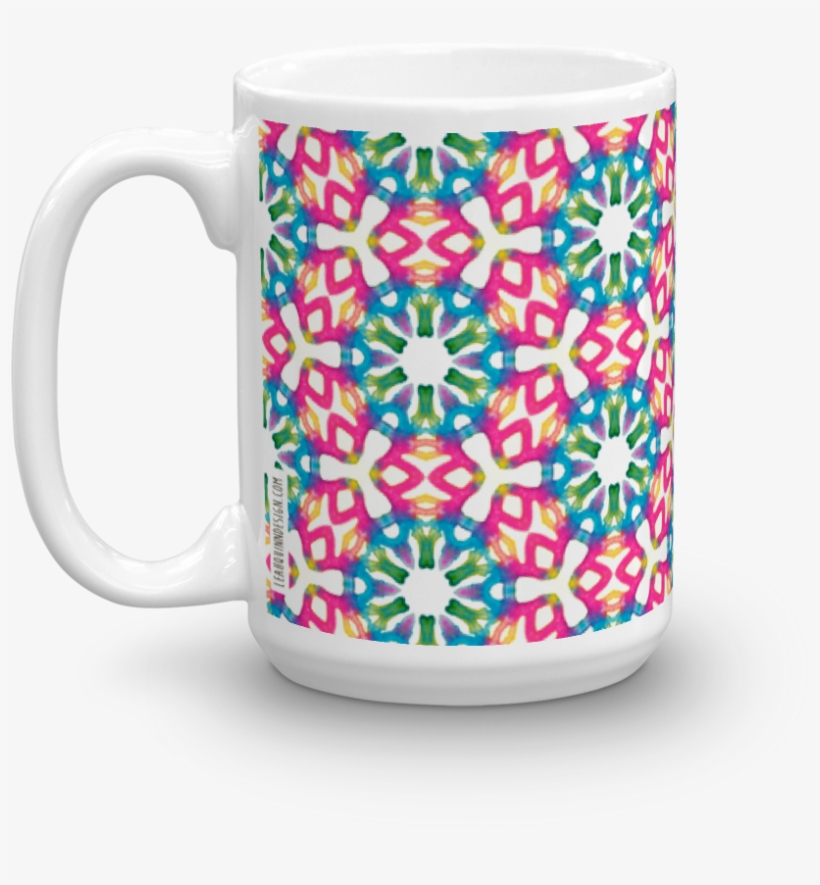 Hippy Watercolor Mug Made In The Usa By Leah Quinn - Mug, transparent png download