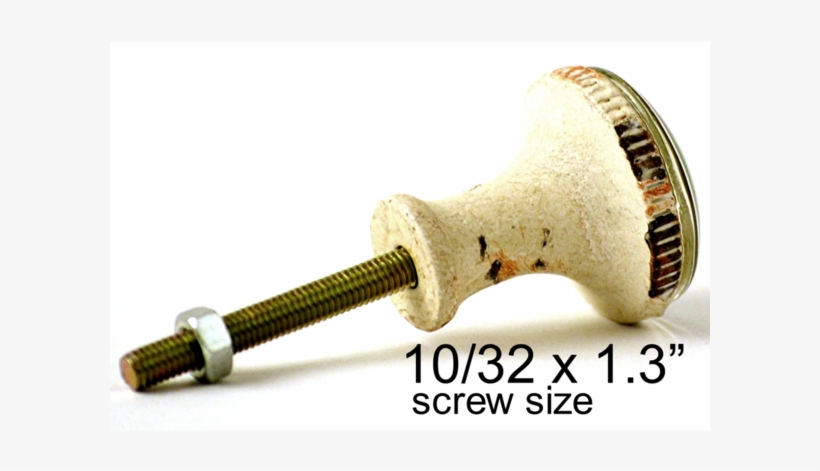 Retro Whitewashed Metal Knob Watercolor Flower - Throwing Axe, transparent png download