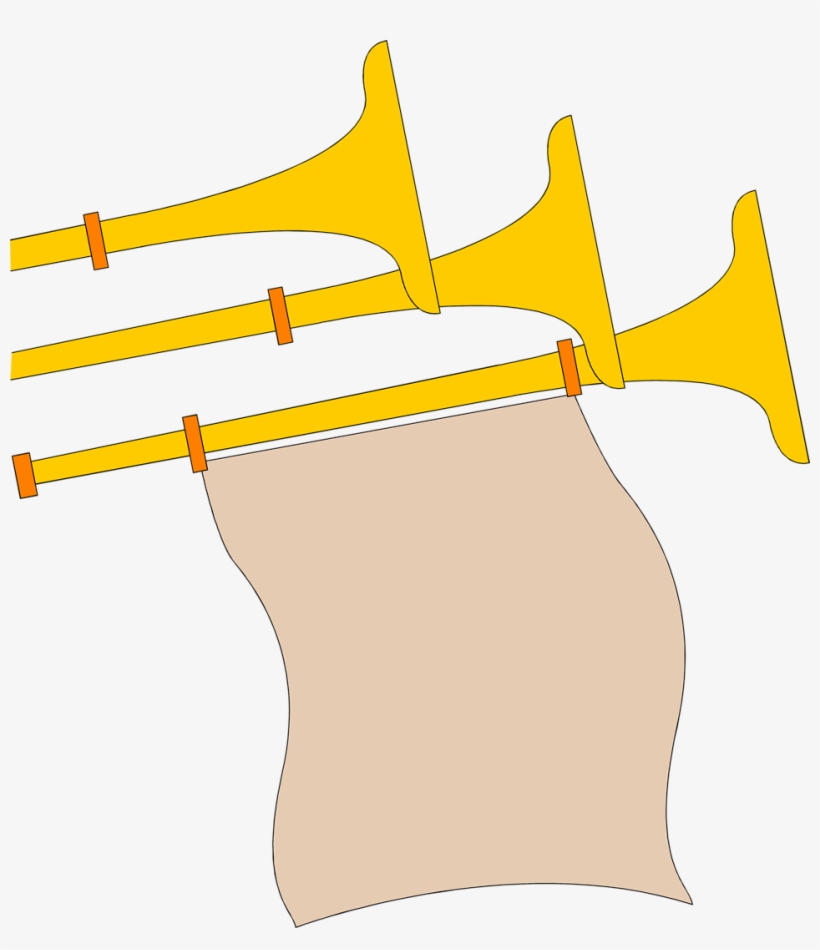 Horns - Horn With Banner, transparent png download