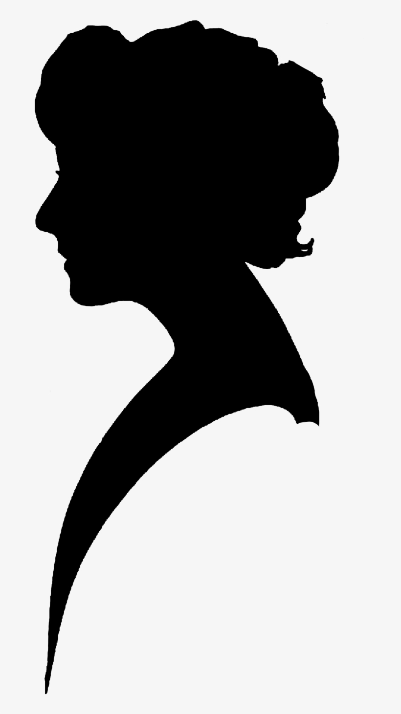 28 Collection Of Female Clipart Png - 19th Century Woman Silhouette, transparent png download