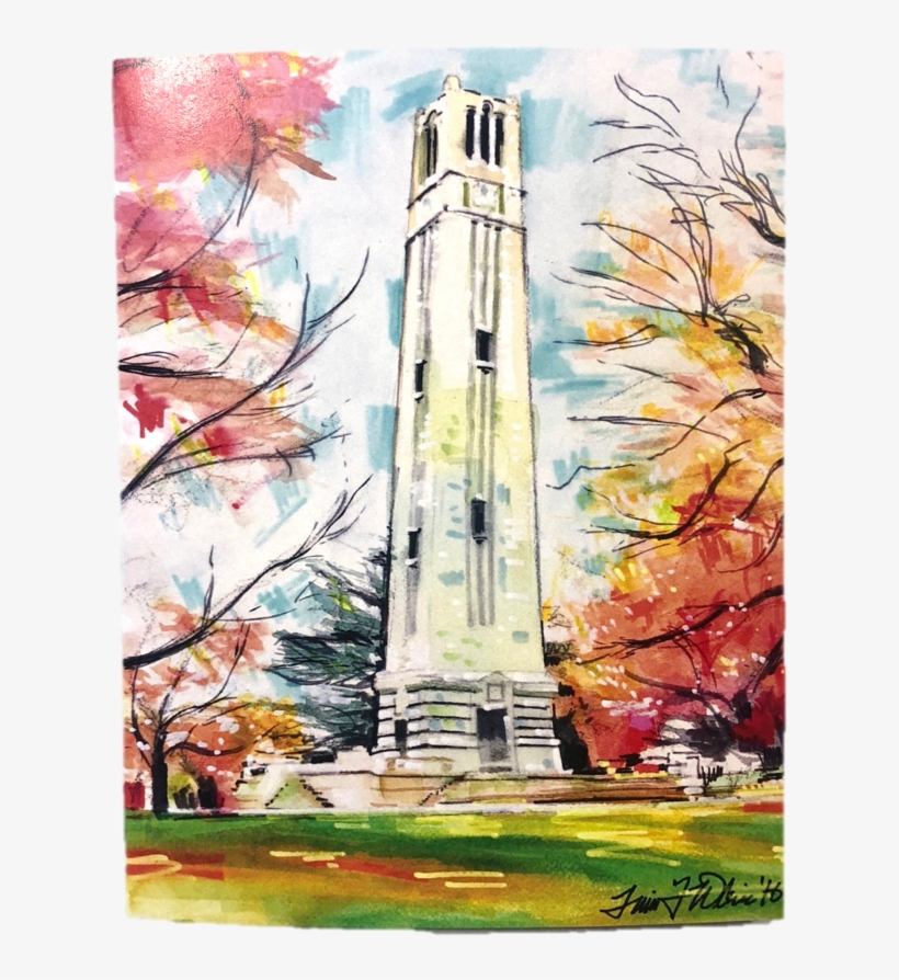 Nc State Wolfpack Bell Tower Notecard Set - North Carolina State University, transparent png download