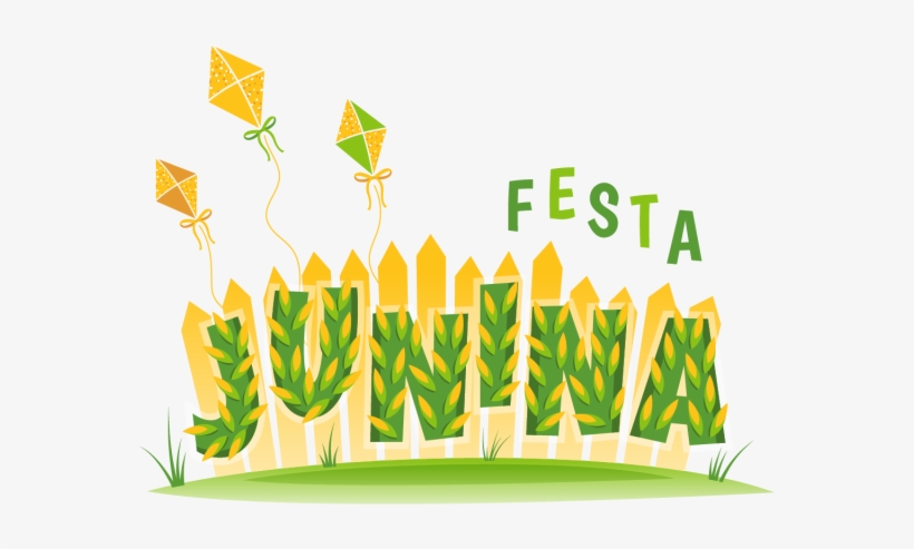 The Inscription Festa Junina Decorated With Corn, Festa, - Portable Network Graphics, transparent png download