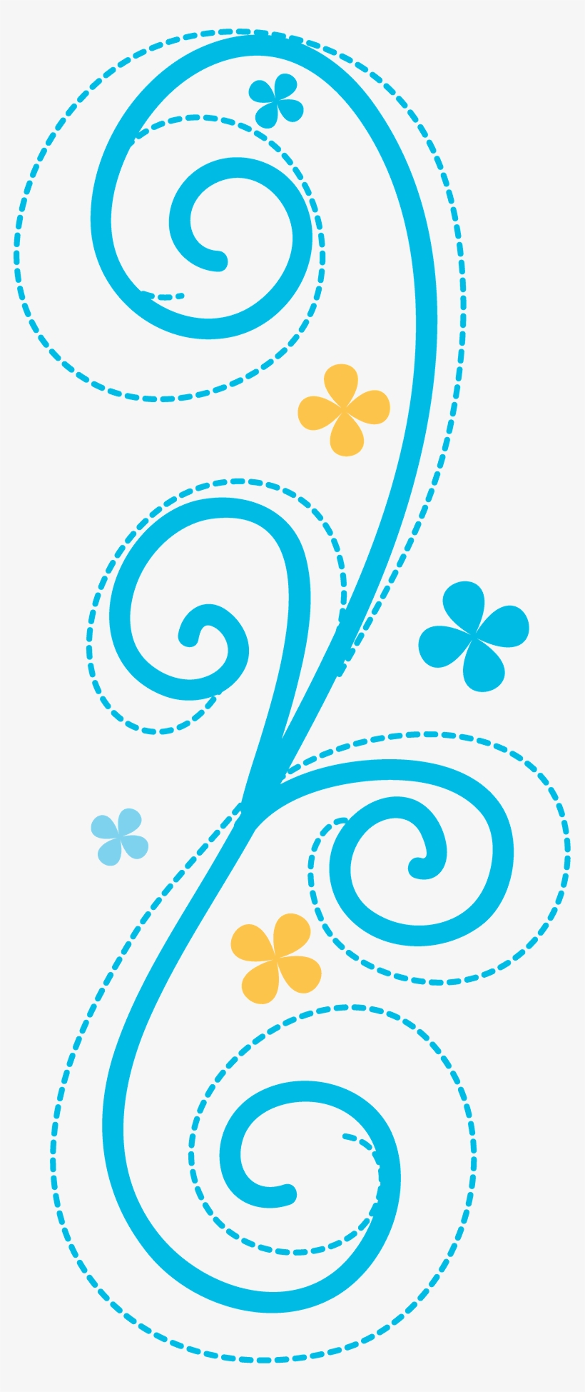 Aqua Swirls - Arabescos Aqua, transparent png download