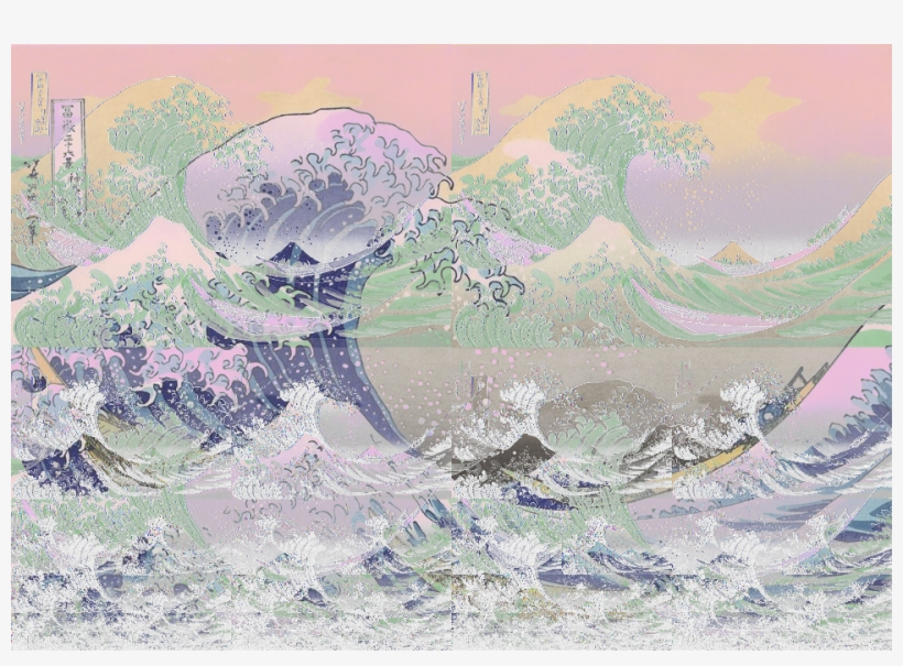 Hard Winter 0 Sweet Color In Hard Winter - Great Wave Off Kanagawa (kanagawa Oki ...