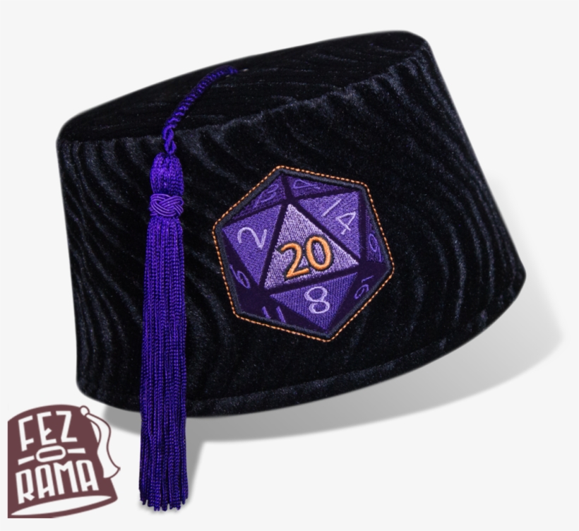 D20 Low Fez - Green, transparent png download