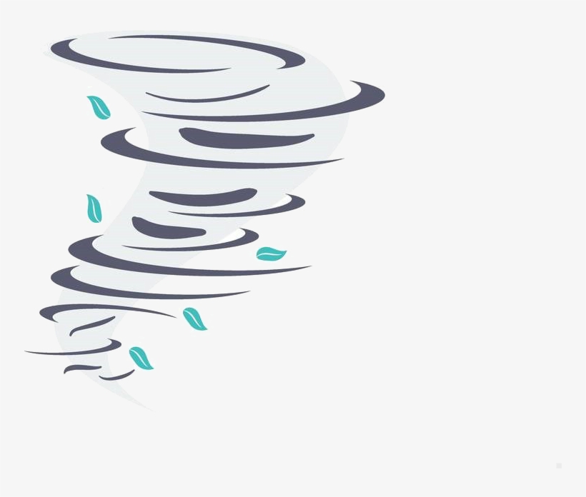 Tornado Illustration - Tornado, transparent png download
