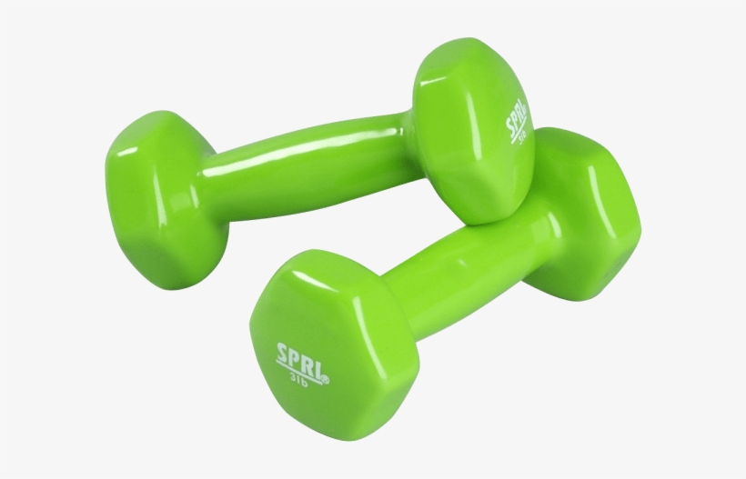 Kettlebells And Dumbbells - Spri Db-3 Deluxe Vinyl Dumbbells-3 Lb Pair, transparent png download