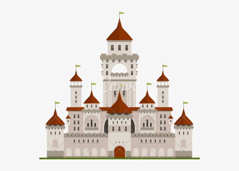 Royal Family Castle With Guard Walls - Palace Clipart, transparent png download