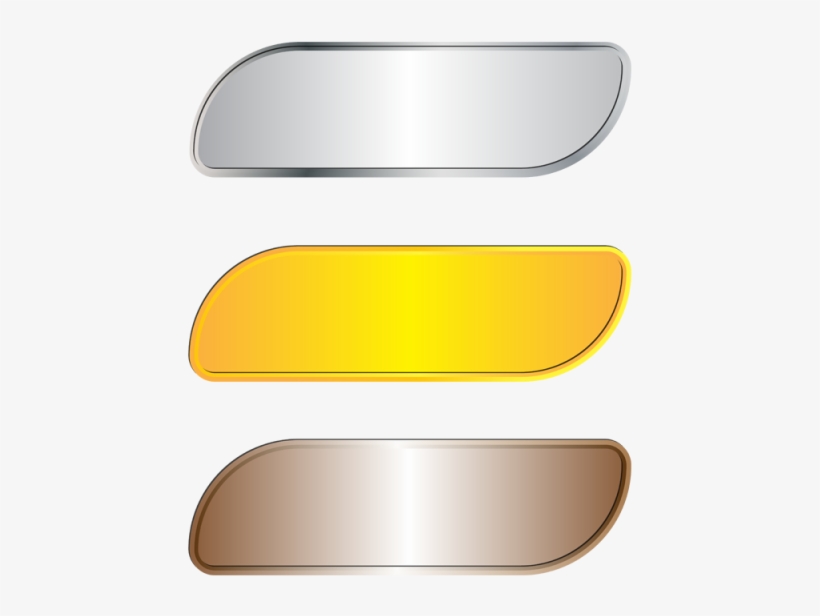 Metallic Gold Silver Copper Banners, Metallic Banners, - Metal, transparent png download