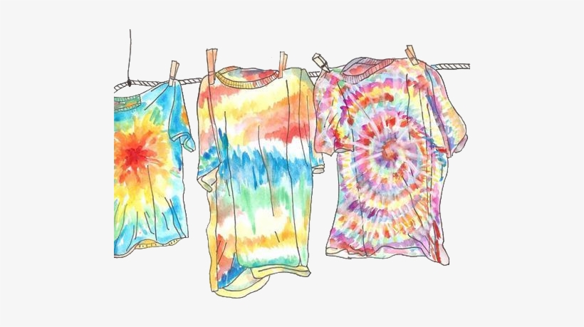 Tie Dye Fashion Sketch, transparent png download