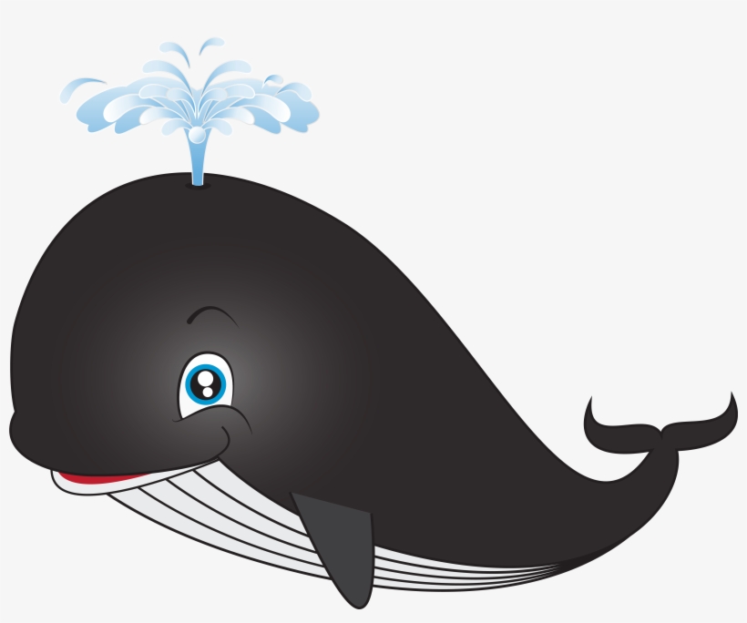 Cartoon Whale Clipart - Whale Clipart, transparent png download