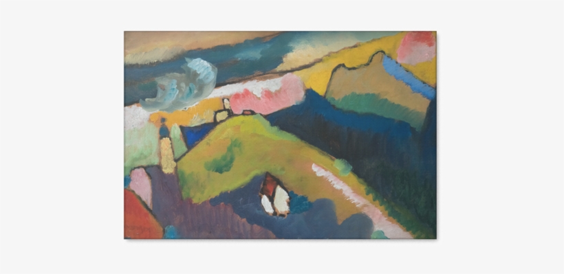 Berglandschaft Mit Kirche - Kandinsky Landscape, transparent png download
