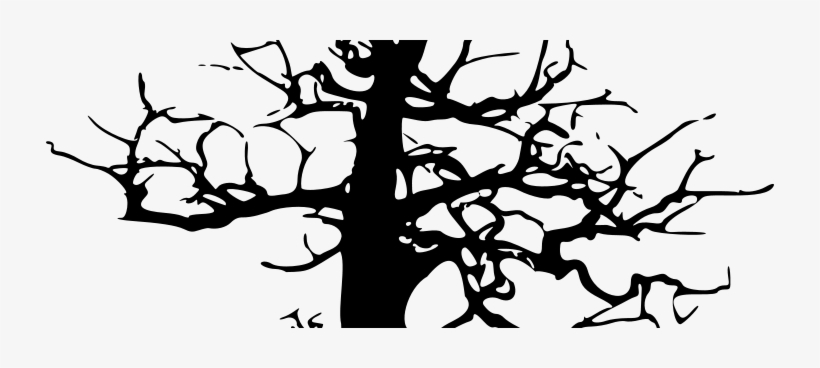 Large Dead Tree-728x288 - Spooky Trees Clipart, transparent png download