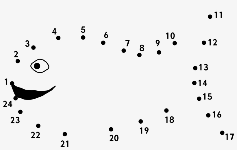 Dots Clipart Dotted Line - Worksheet On Join The Dots, transparent png download