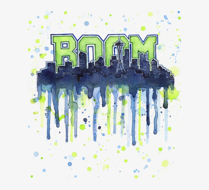 Bleed Area May Not Be Visible - Seattle Seahawks 12th Man, transparent png download