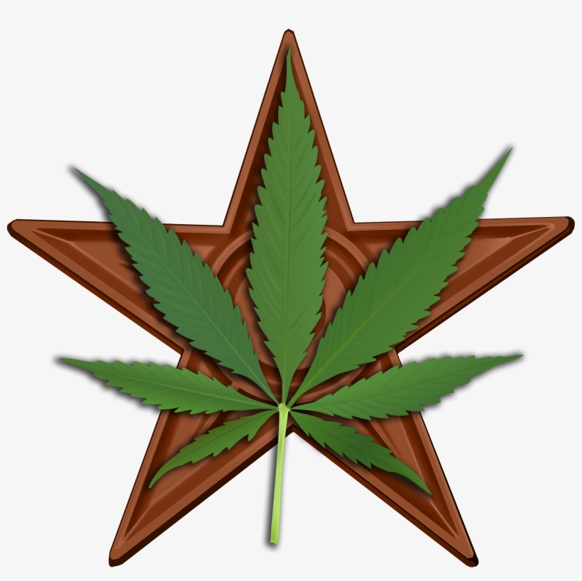 Filecannabis Barnstar Hires - Weed Star Png, transparent png download