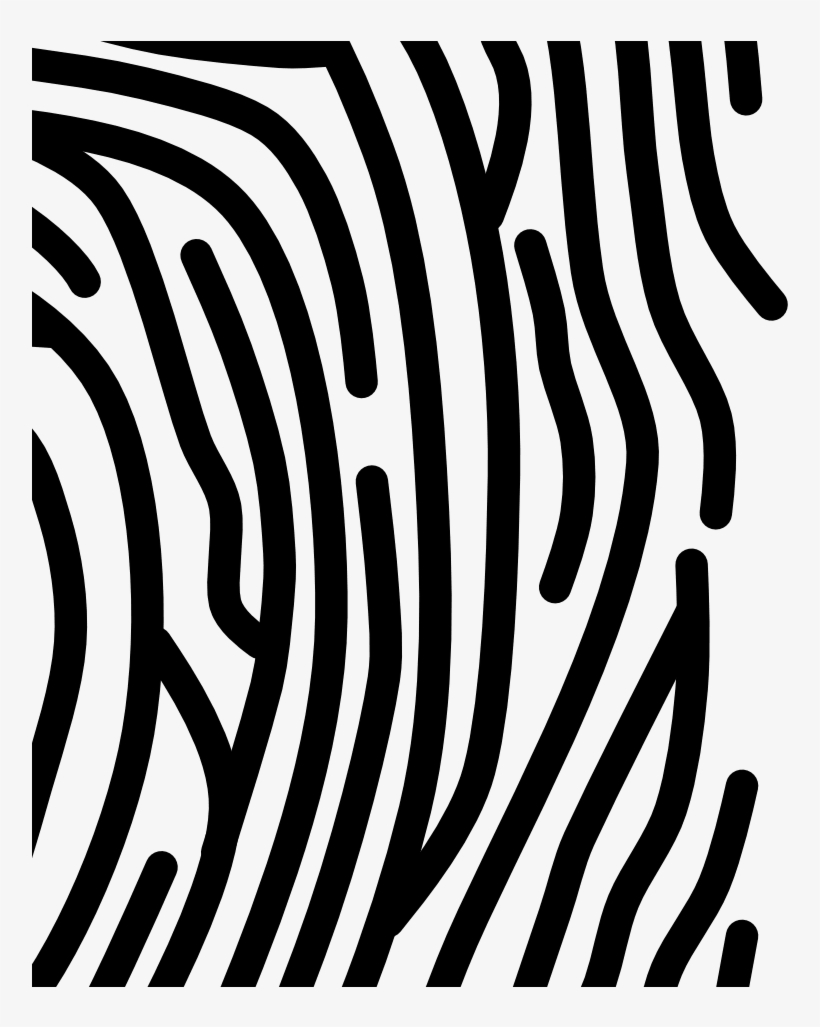 Lovely Inspiration Ideas Fingerprint Clipart Single - Monochrome, transparent png download