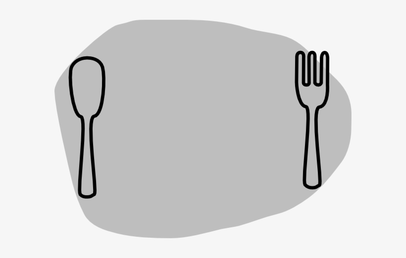 Turkey Dinner Plate Clipart - Plate And Fork Clipart, transparent png download